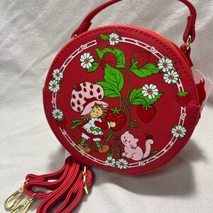 Strawberry Themed Round Red Bag